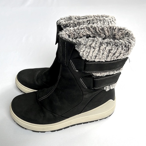 Ecco Noyce Insulated Leather Snow Boots 